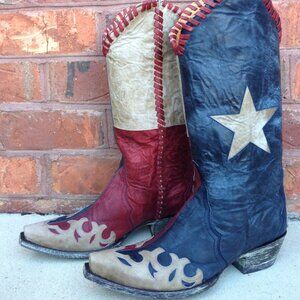 Old Gringo "Spirit of Texas" Cowboy Boots Size 7B